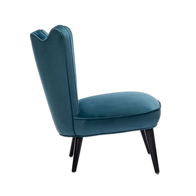 Jonathan Adler Sessel & Slipper Chair Ripple | Firenze Teal