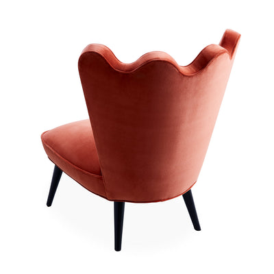 Jonathan Adler Sessel & Slipper Chair Ripple | Verona Tangerine