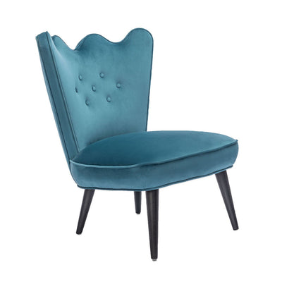 Jonathan Adler Sessel & Slipper Chair Ripple | Firenze Teal