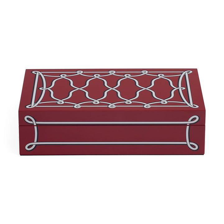 Jonathan Adler Rita Lacquer Aufbewahrungsbox mit Deckel Large