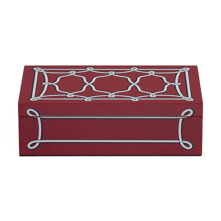 Jonathan Adler Rita Lacquer Aufbewahrungsbox mit Deckel Medium
