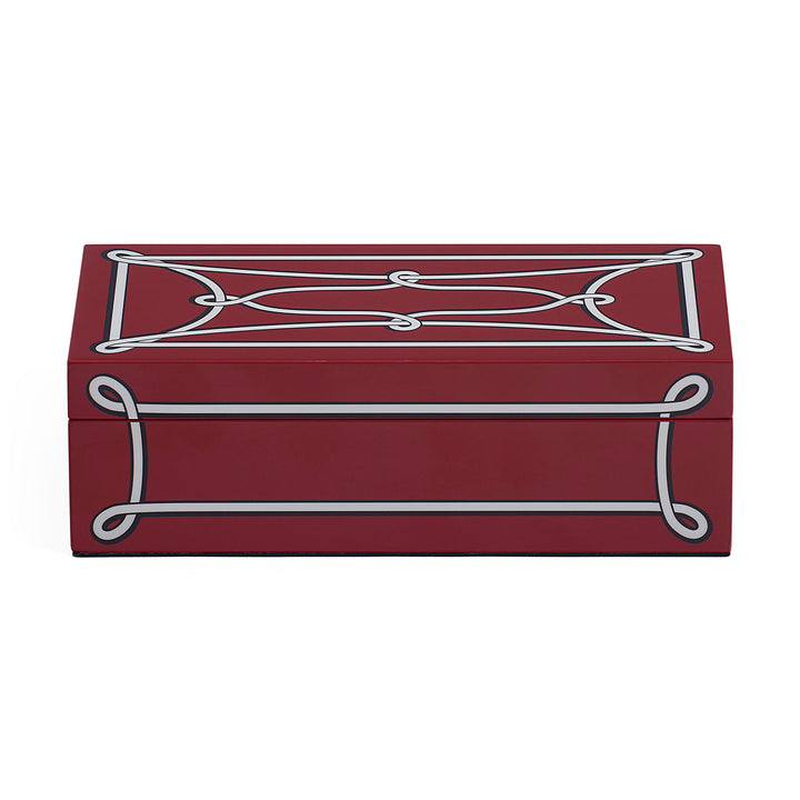 Jonathan Adler Rita Lacquer Aufbewahrungsbox mit Deckel Small