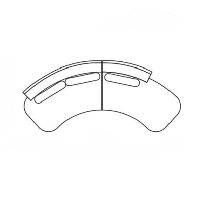 Rundes Modulares Sofa Sofia (4-Sitzer)
