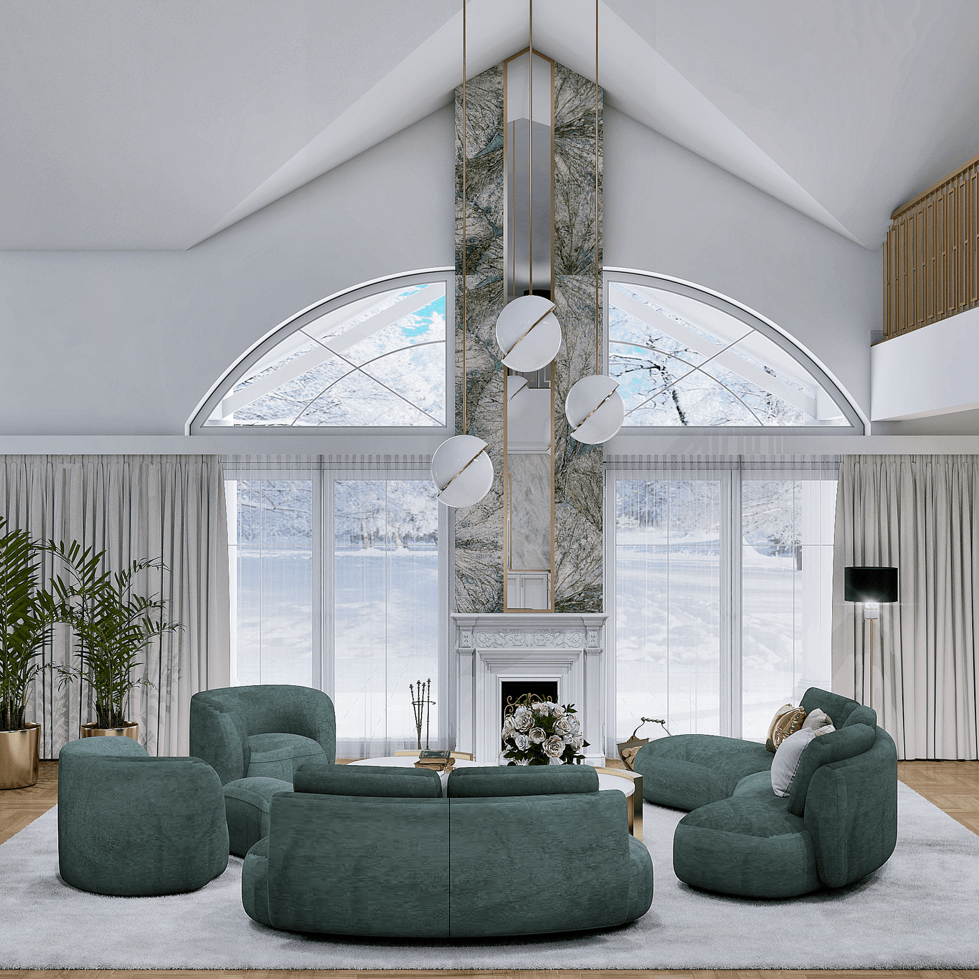 Rundes Modulares Sofa Sofia (4-Sitzer)