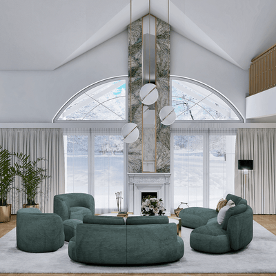 Rundes Modulares Sofa Sofia (4-Sitzer)