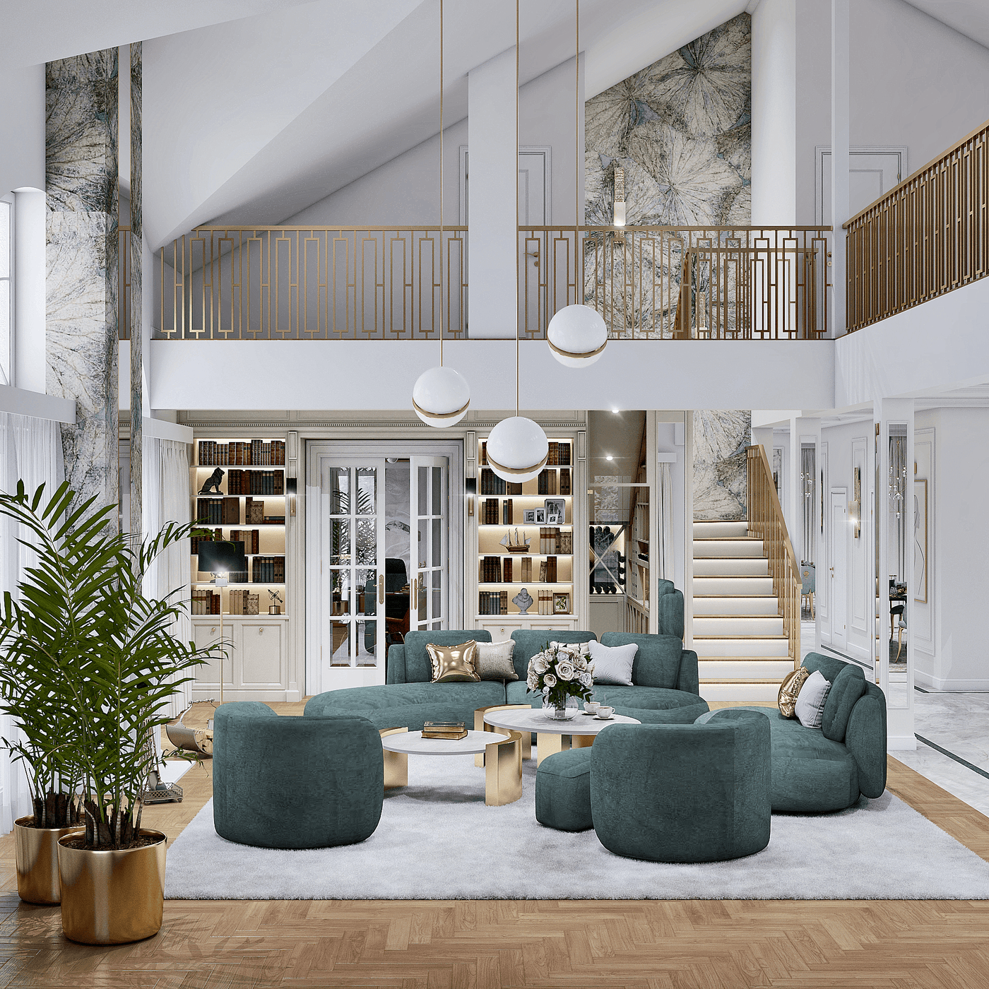 Rundes Modulares Sofa Sofia (4-Sitzer)