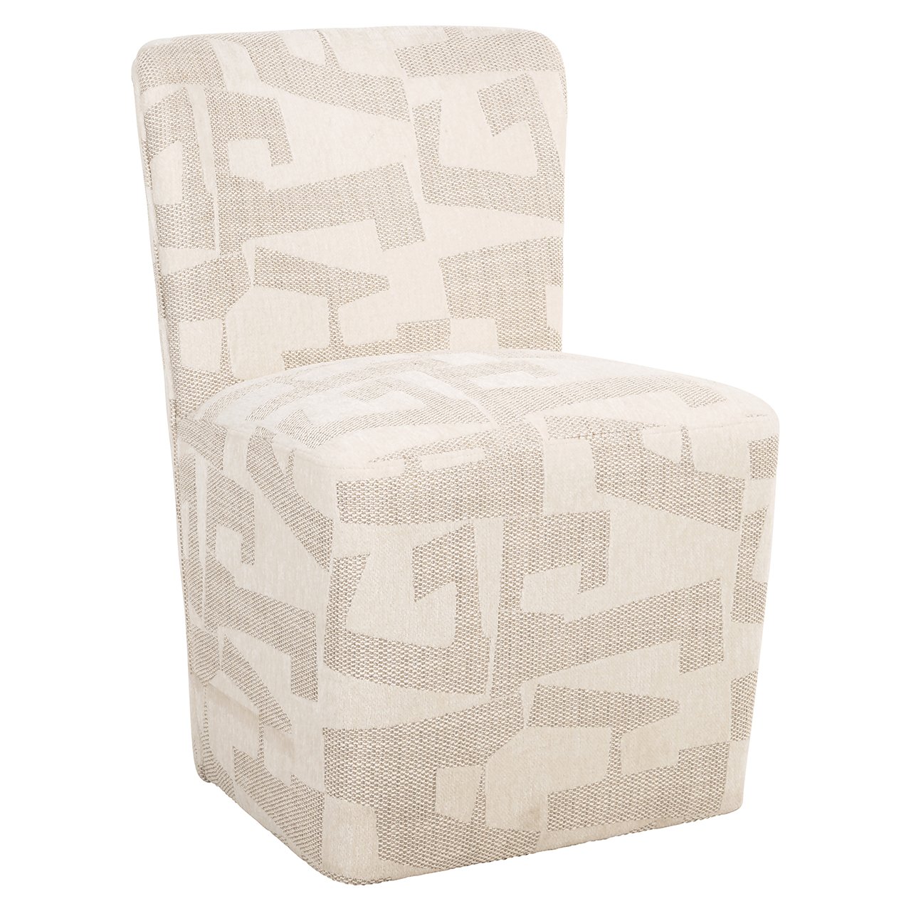 Richmond Interiors Esszimmerstuhl Lorain mit Rollen | beige