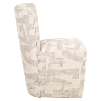 Richmond Interiors Esszimmerstuhl Lorain mit Rollen | beige