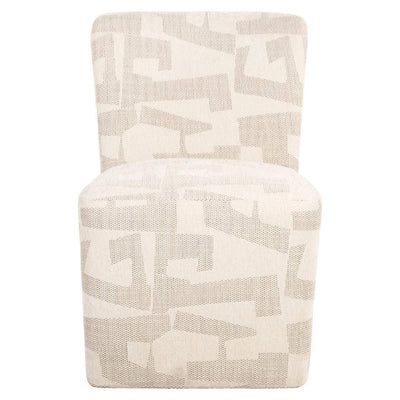 Richmond Interiors Esszimmerstuhl Lorain mit Rollen | beige