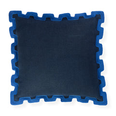 Jonathan Adler Kissen Santorini Border Blau | 55x55 cm