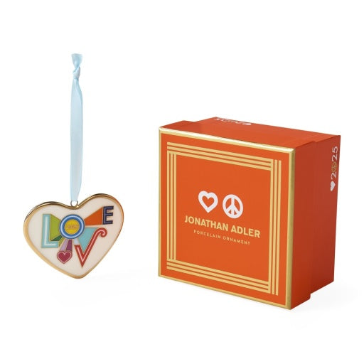 Jonathan Adler Weihnachtsbaumanhänger Ornament Peace & Love