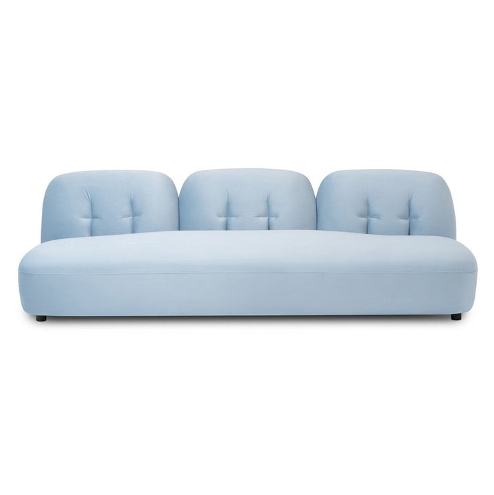 Abhika Samt-Sofa Camille 3-Sitzer | Hellblau