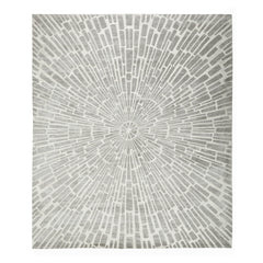 Jonathan Adler Tapis Tissé Main Sunburst | Gris