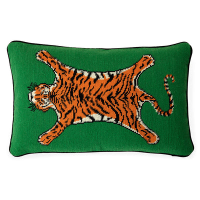 Jonathan Adler Needlepoint Kissen Tiger | 50x30 cm