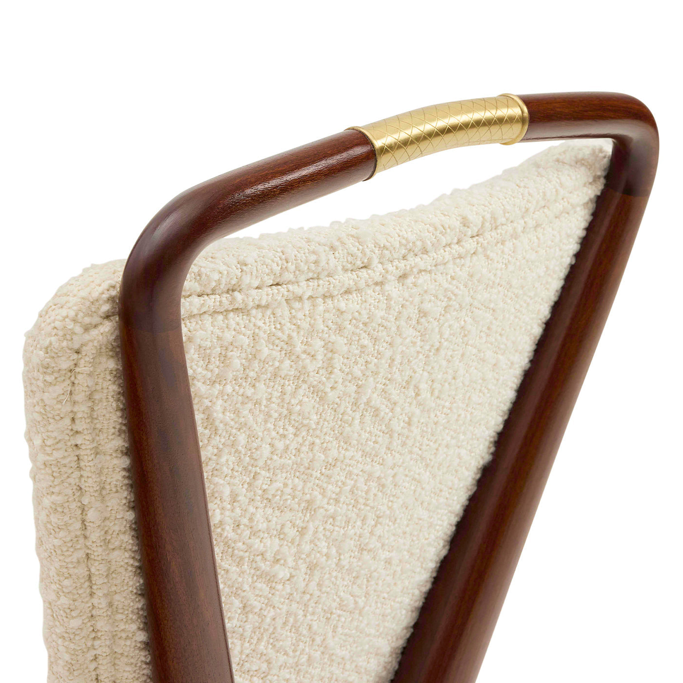 Jonathan Adler Esszimmerstuhl Torino X-Back aus Walnußholz | Olympus Ivory