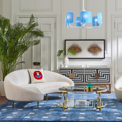 Jonathan Adler Rundes Bouclé-Sofa Ether | Olympus Oatmeal
