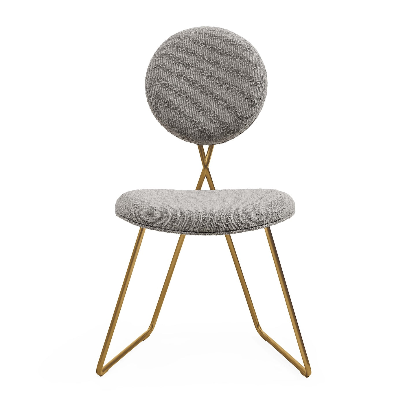 Jonathan Adler Bouclé-Esszimmerstuhl Caprice | Olympus Grey