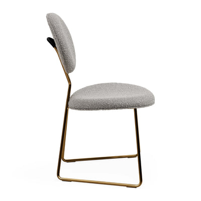 Jonathan Adler Bouclé-Esszimmerstuhl Caprice | Olympus Grey