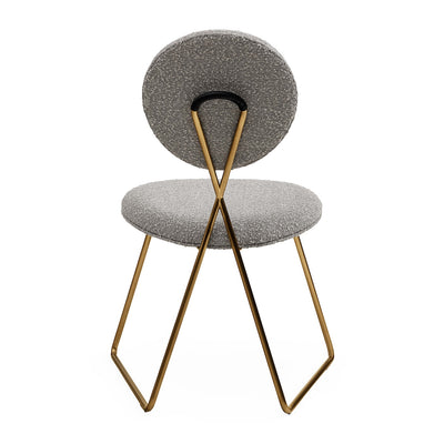 Jonathan Adler Bouclé-Esszimmerstuhl Caprice | Olympus Grey