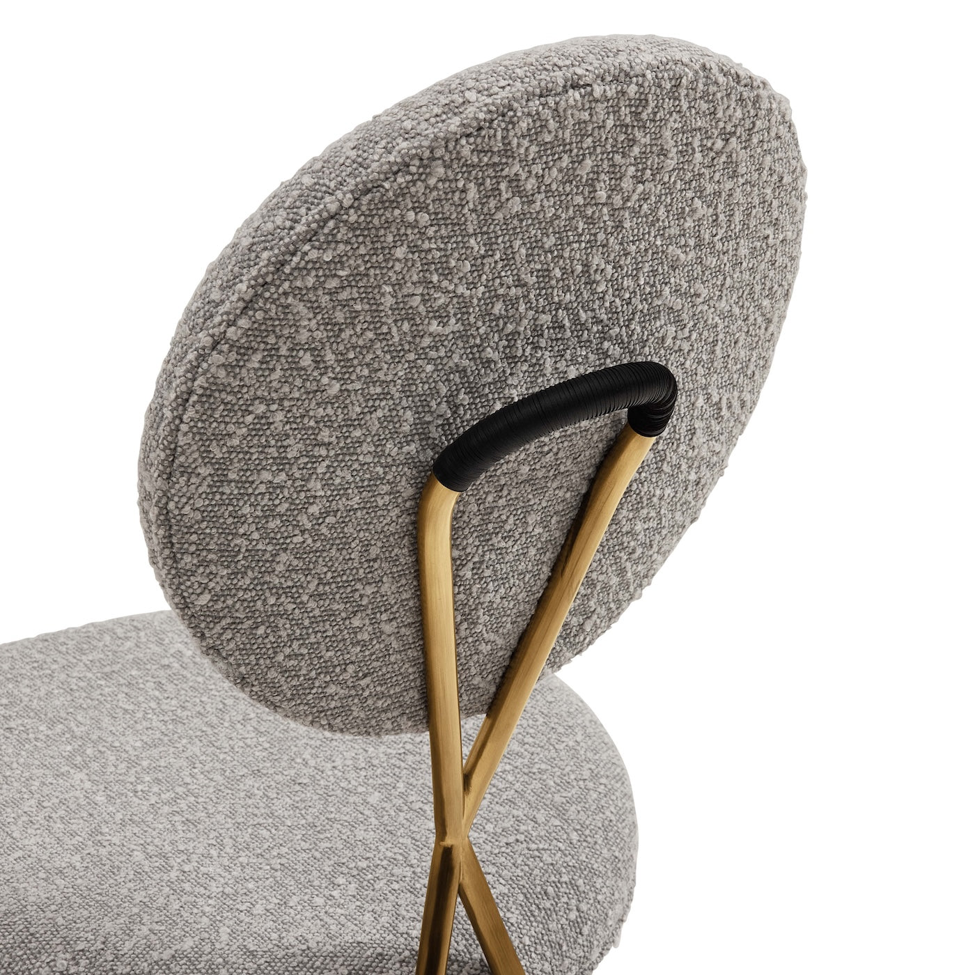 Jonathan Adler Bouclé-Esszimmerstuhl Caprice | Olympus Grey