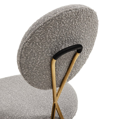 Jonathan Adler Bouclé-Esszimmerstuhl Caprice | Olympus Grey