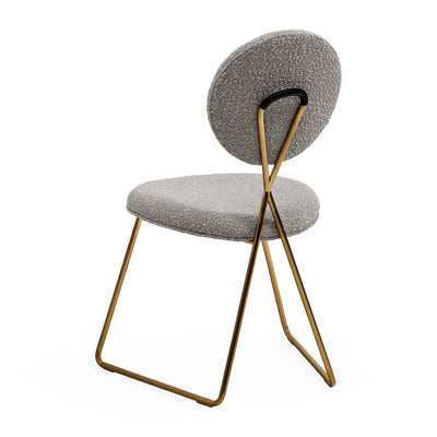 Jonathan Adler Bouclé-Esszimmerstuhl Caprice | Olympus Grey