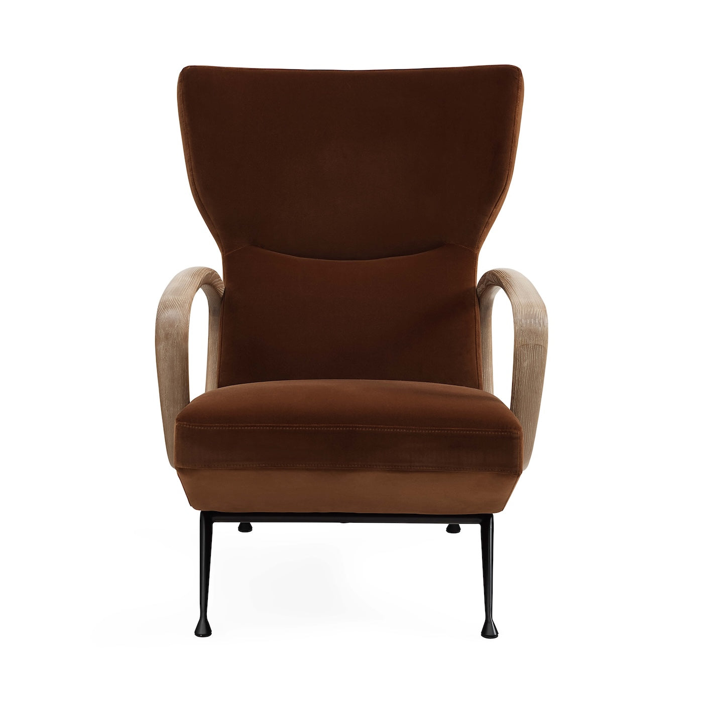 Jonathan Adler Samt Ohrensessel & Lounge-Chair Gainsbourg | Varese Cognac