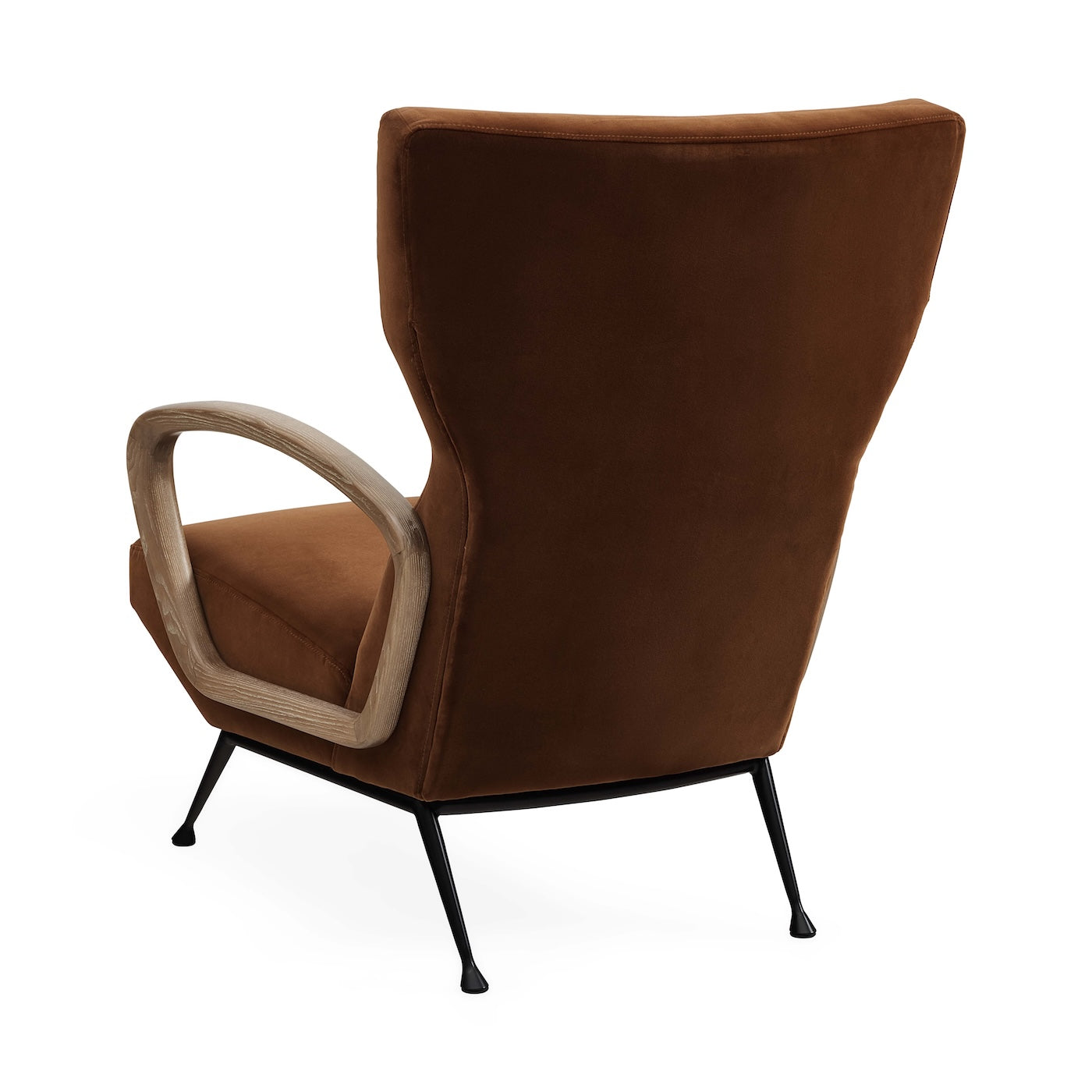 Jonathan Adler Samt Ohrensessel & Lounge-Chair Gainsbourg | Varese Cognac