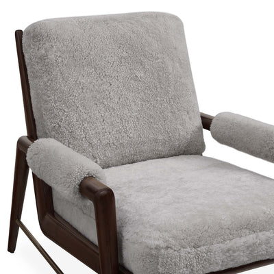 Jonathan Adler Lounge Sessel Big Sur | Shearling Taupe