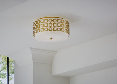 Jonathan Adler Deckenleuchte Parker Flush Mount | Antik Gold