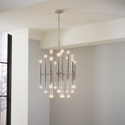 Jonathan Adler 30-flammiger Chandelier Deckenleuchter Meurice | Silber