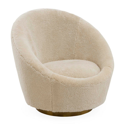 Jonathan Adler Drehsessel Ether | Shearling Ivory