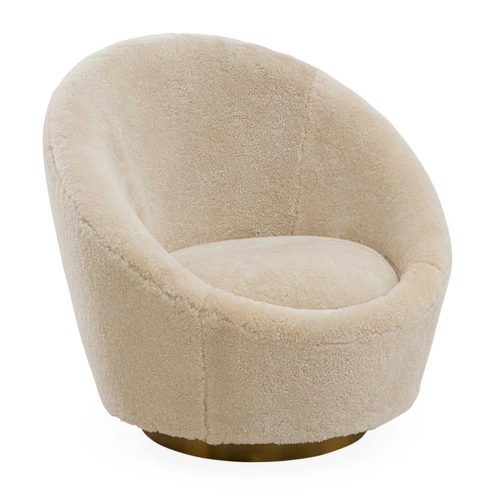 Jonathan Adler Drehsessel Ether | Shearling Ivory