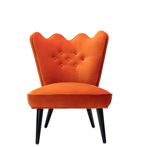 Jonathan Adler Sessel & Slipper Chair Ripple | Verona Tangerine