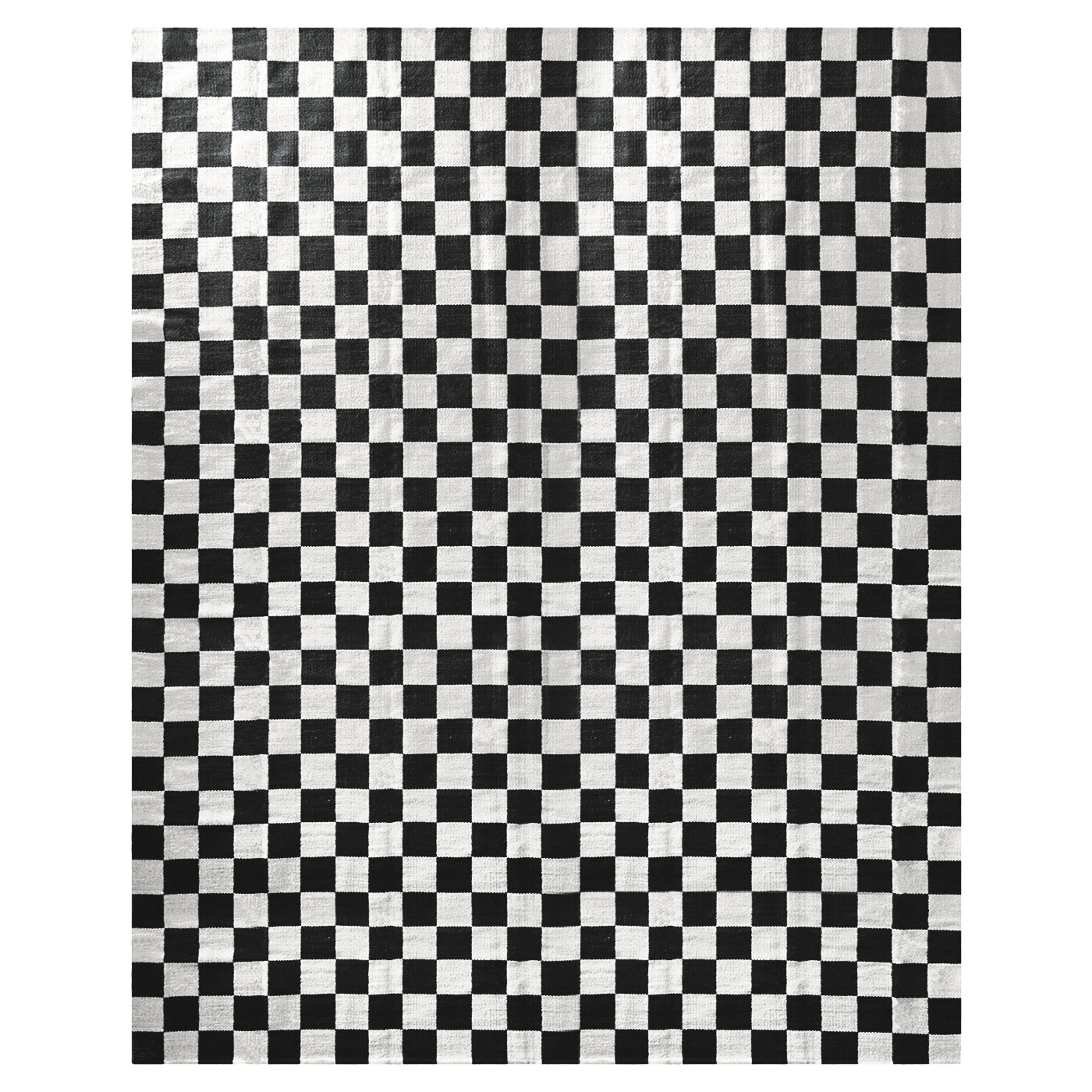 Jonathan Adler Teppich Checkerboard Small Scale Flatweave | Schwarz