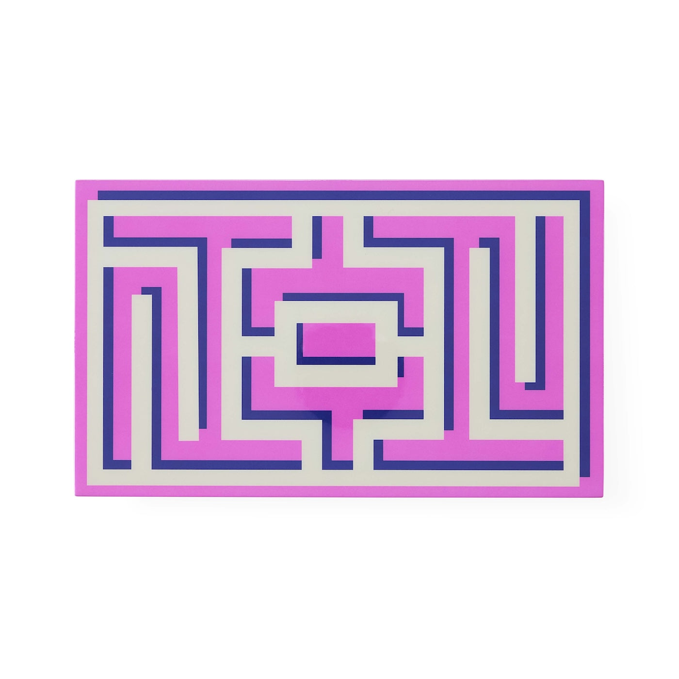 Jonathan Adler Labyrinth Lacquer Aufbewahrungsbox mit Deckel | Medium