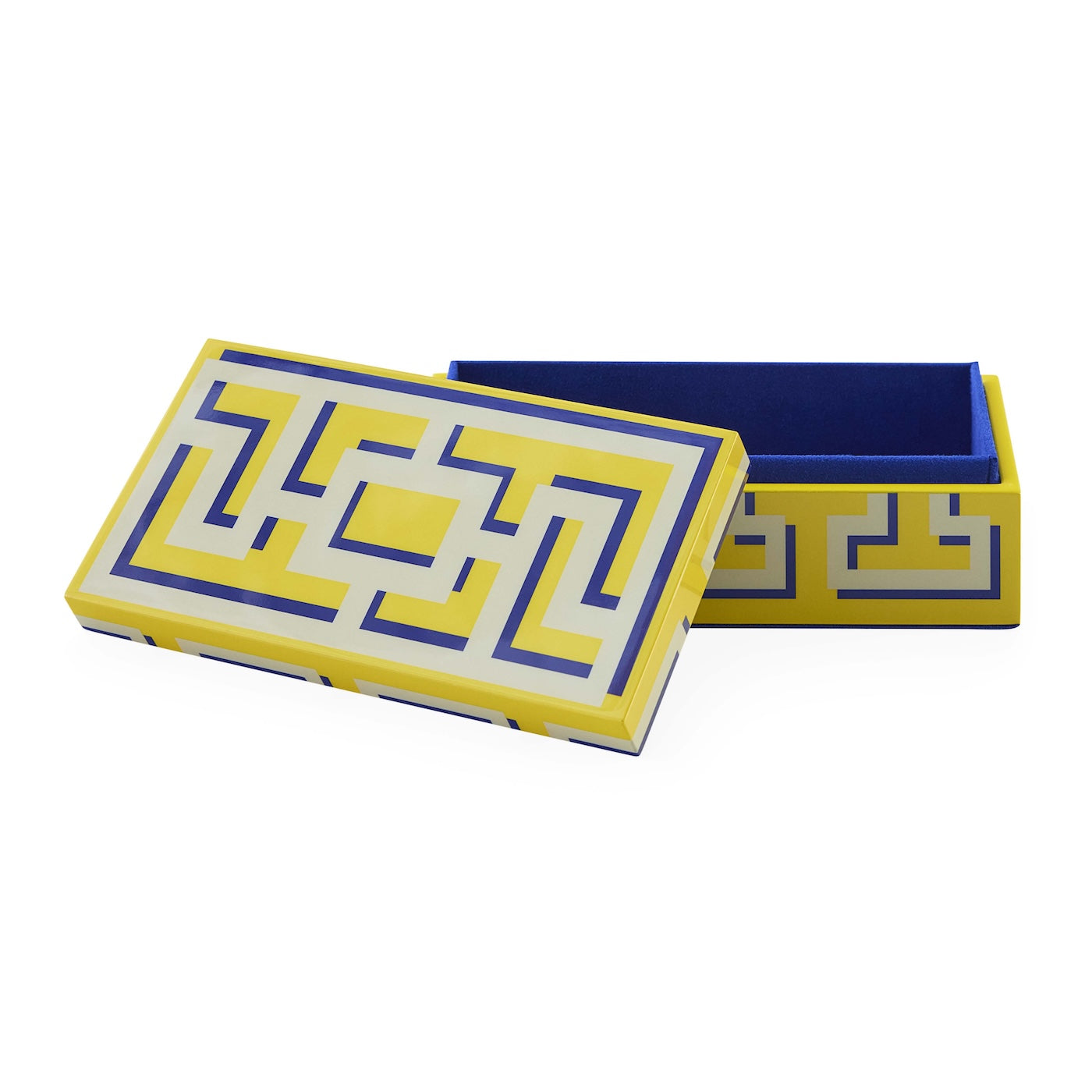 Jonathan Adler Labyrinth Lacquer Aufbewahrungsbox mit Deckel |  Small