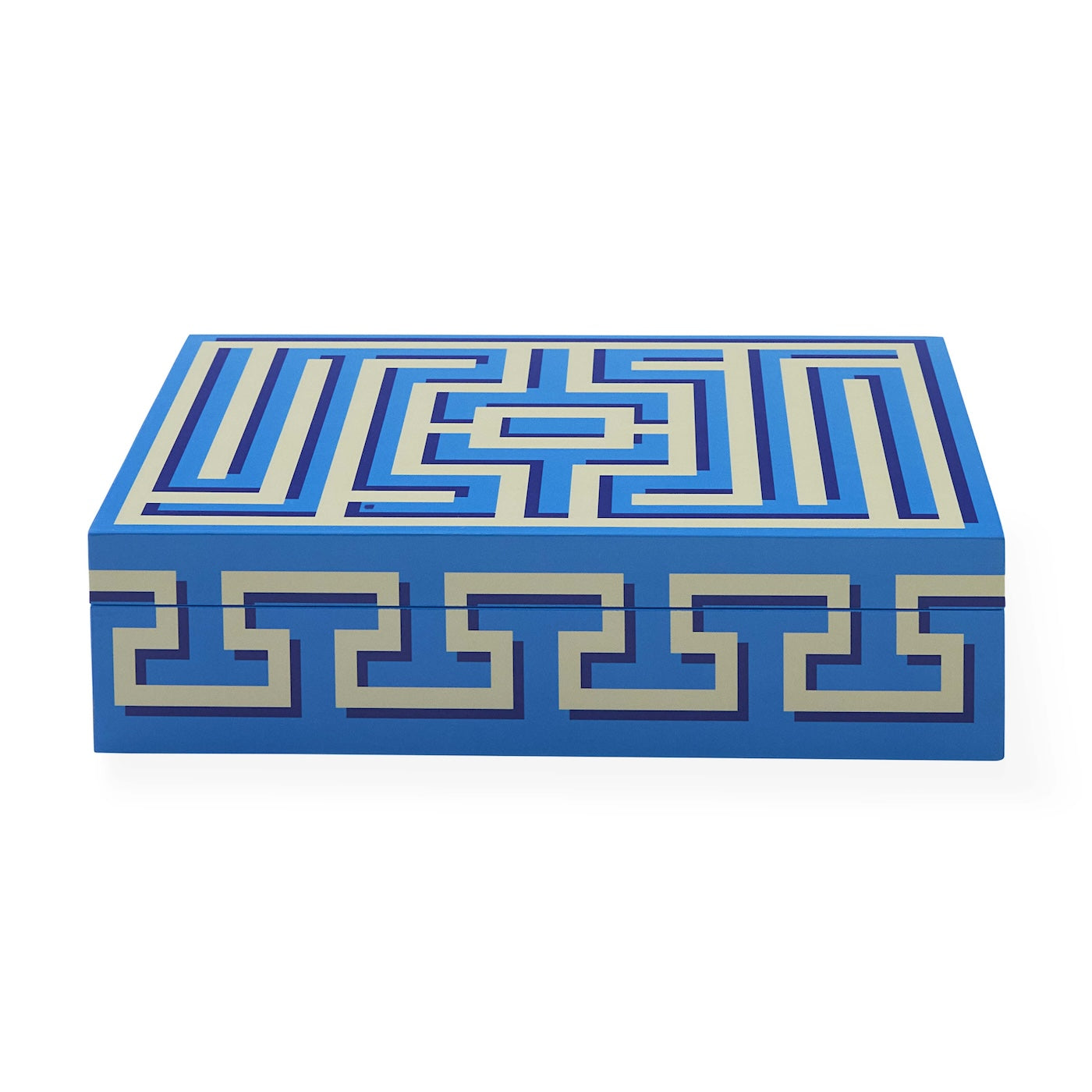 Jonathan Adler Labyrinth Lacquer Aufbewahrungsbox mit Deckel | Large