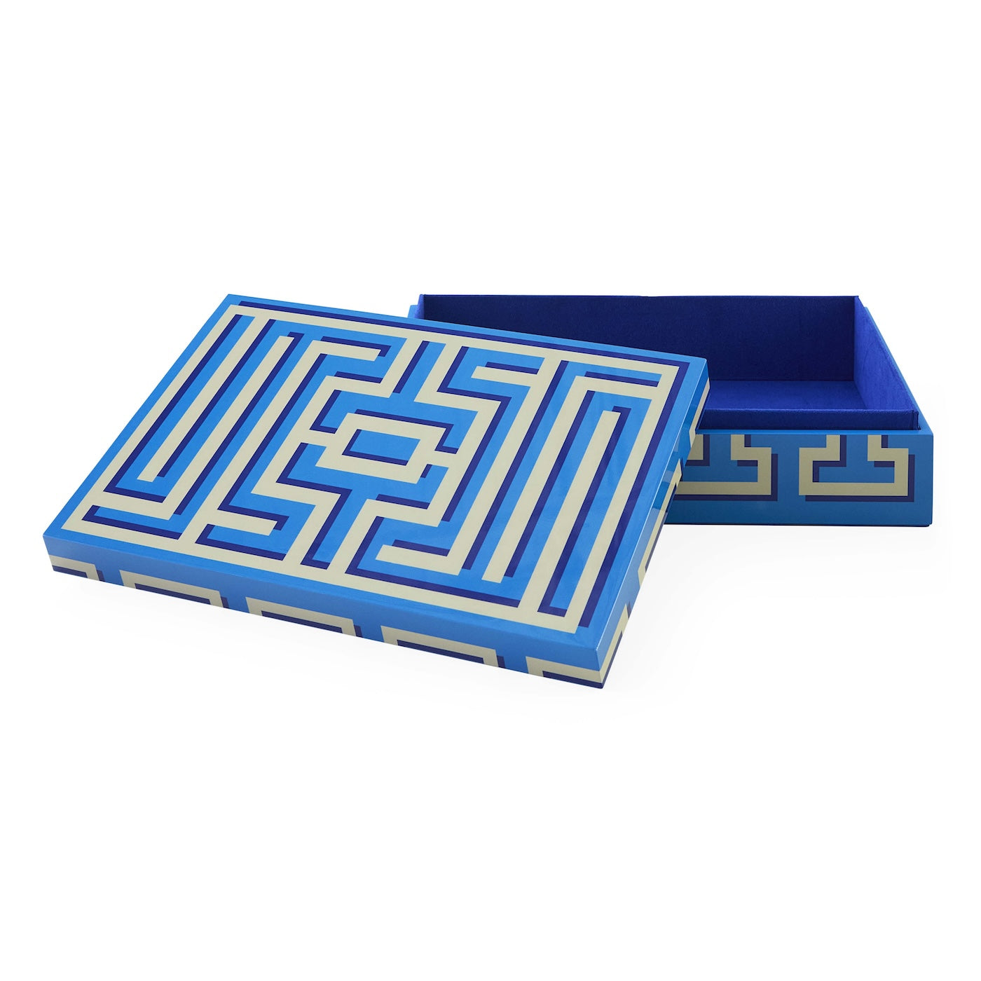 Jonathan Adler Labyrinth Lacquer Aufbewahrungsbox mit Deckel | Large