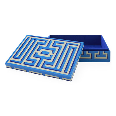 Jonathan Adler Labyrinth Lacquer Aufbewahrungsbox mit Deckel | Large