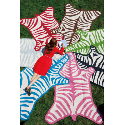 Jonathan Adler Teppich Zebra Peruvian Flatweave