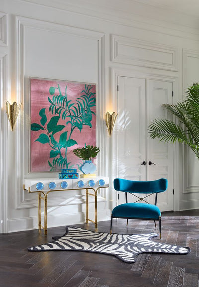 Jonathan Adler Teppich Zebra Peruvian Flatweave
