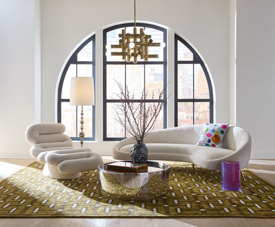Jonathan Adler Coffee Table Alphaville Silber | ø 98 cm