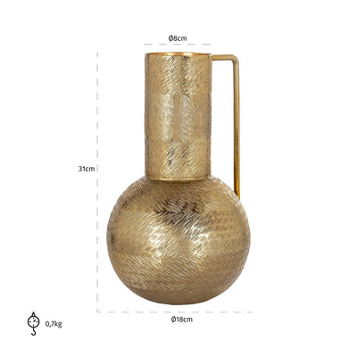 Richmond Interiors Vase Leia | klein | Gold