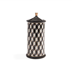 Jonathan Adler Vorratsdose Canister Versailles Schwarz&Weiss | H 24 cm