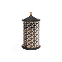 Jonathan Adler Vorratsdose Canister Versailles Schwarz&Weiss | H 20 cm