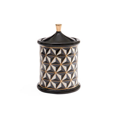 Jonathan Adler Vorratsdose Canister Versailles Schwarz&Weiss | H 16 cm