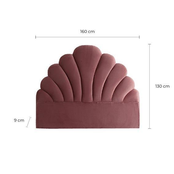 Vical - Bett-Kopfteil Ossera in Pink | 160 cm - Codeso Living