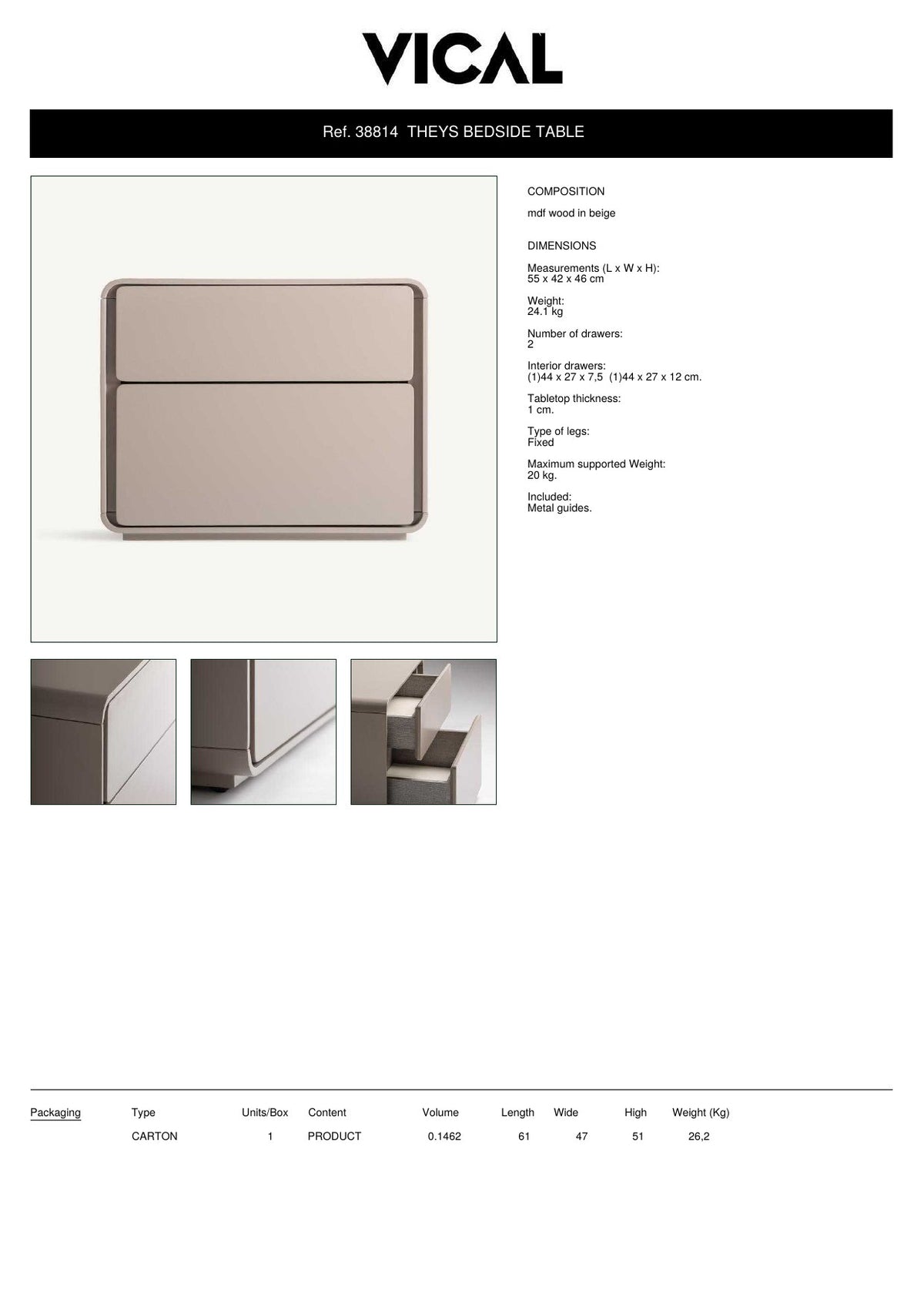 Vical Factsheet 38814 Theys Beige