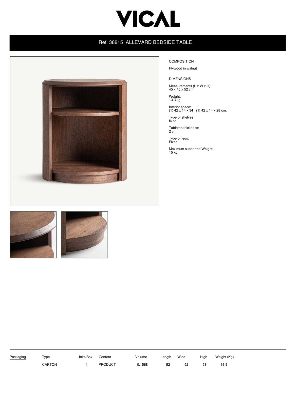 Vical Factsheet 38815 Allevard